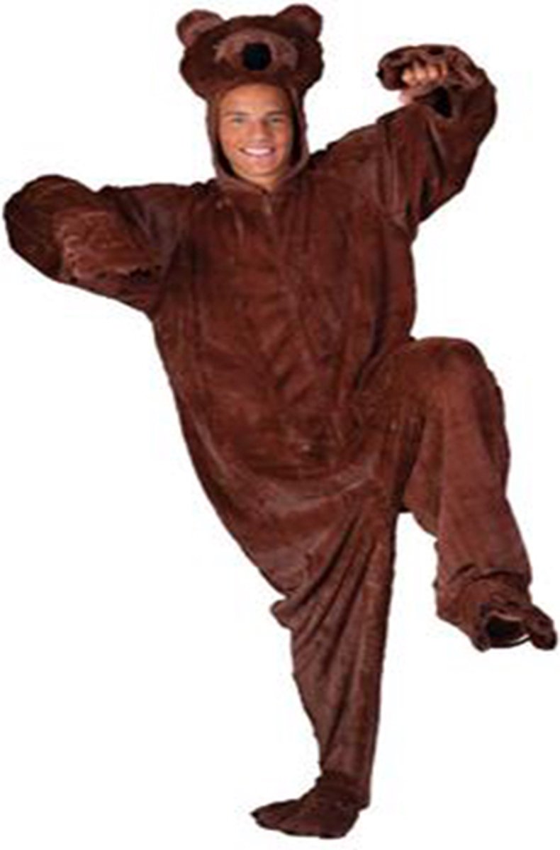 Bruine beer kostuum | verkleed kleding | maat 48-50 | bear |